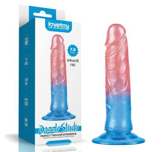 Żelowe dildo penis silikonowy z przyssawką